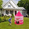 Kids Play Tent Foldable Pop Up Children Play Tent Portable Baby Play House Castle W/ Carry Bag Indoor Outdoor Use