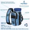 Blue Water Bottle Holder Carrier Bottle Cooler w Adjustable Shoulder Strap and Front Pockets Suitable for 16 oz to 25oz Bottles Carry Protect Insulate