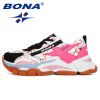 BONA 2022 New Designers Mesh Breathable Running Shoes Women Outdoor Walking Shoes Woman Fashion Sneakers Ladies Jogging Footwear